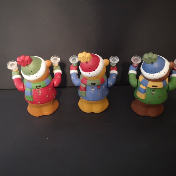 Vintage Avon Set of 3 Holiday Bell Bear Trio Musical Figurines from 2005 - Picture 3 of 5